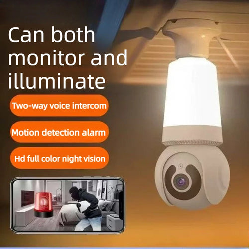 AI Lighting Bulb Security Camera