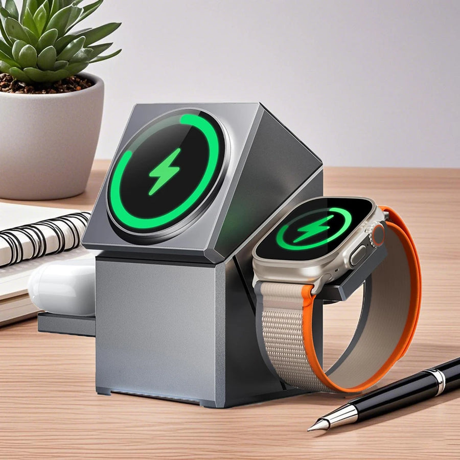 3-in-1 Portable Wireless Charging Station